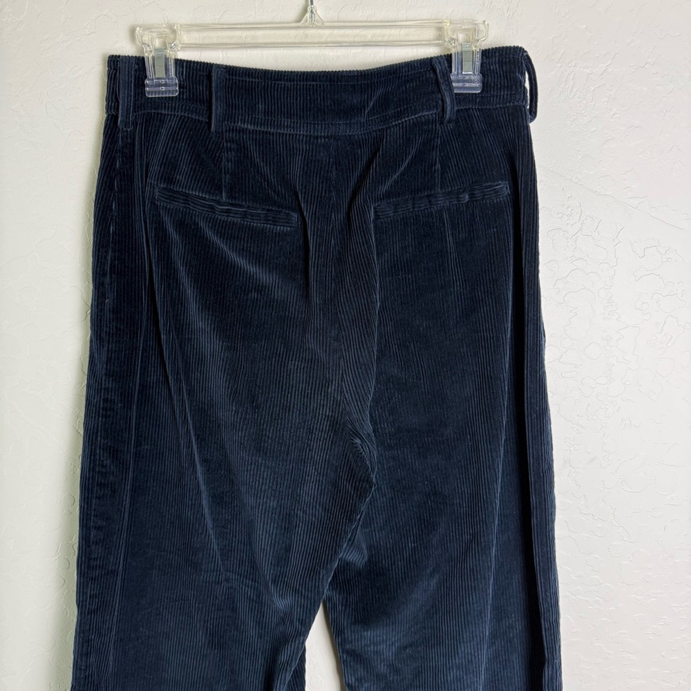 Sezane The 70's Trousers Navy Blue Corduroy EU 40 US 8 - Picture 8 of 16